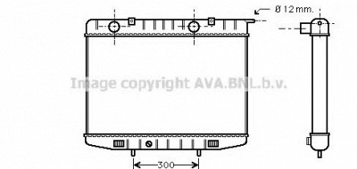 AVA QUALITY COOLING ol2214 -  Радиатор, охлаждение двигателя